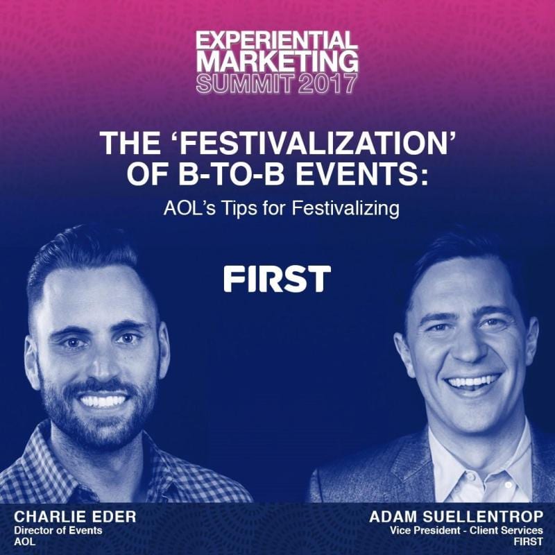 Festivalization Of B2B Events (2017) | FIRST Agency