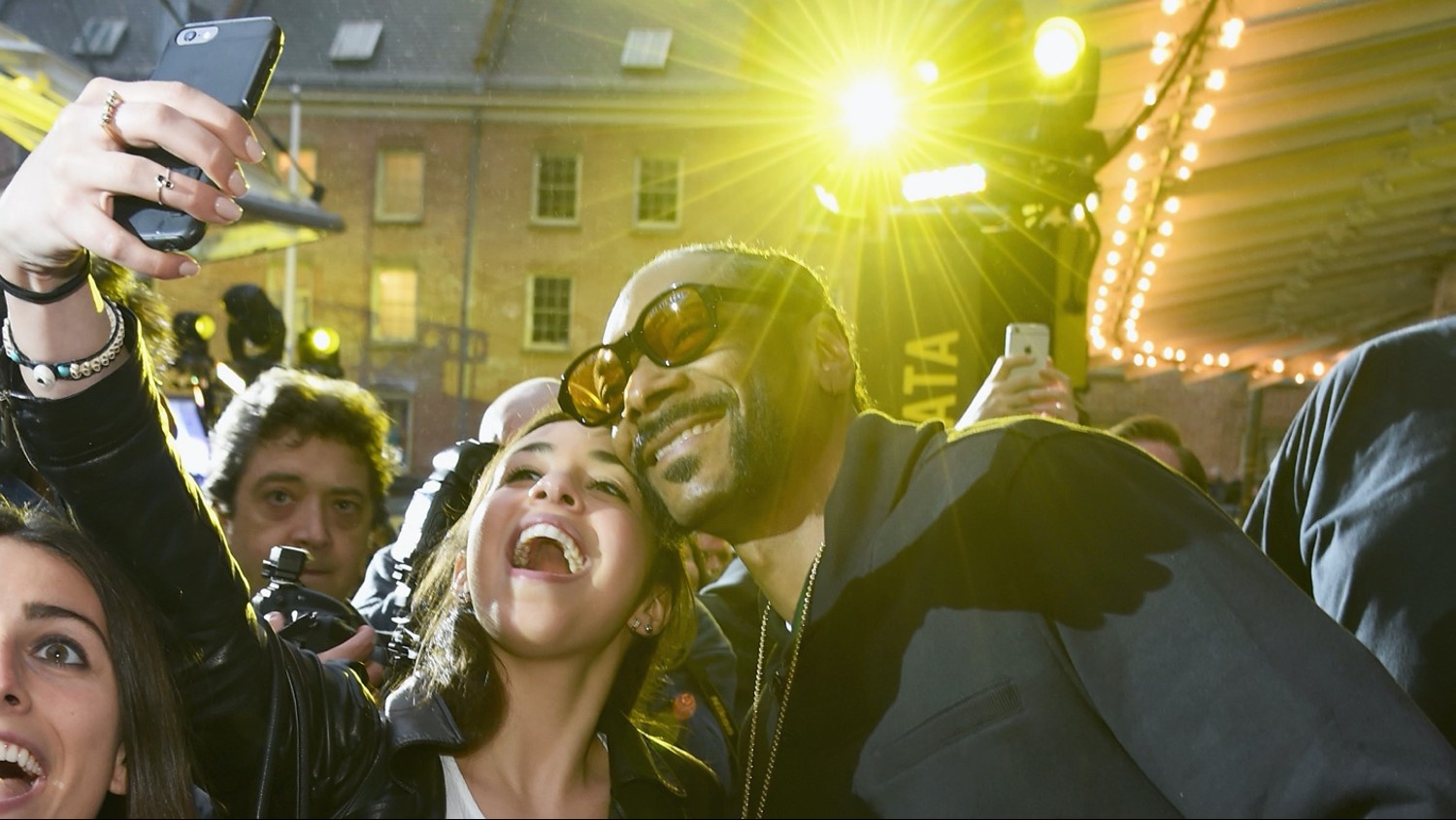 Attendee with Snoop Dogg.