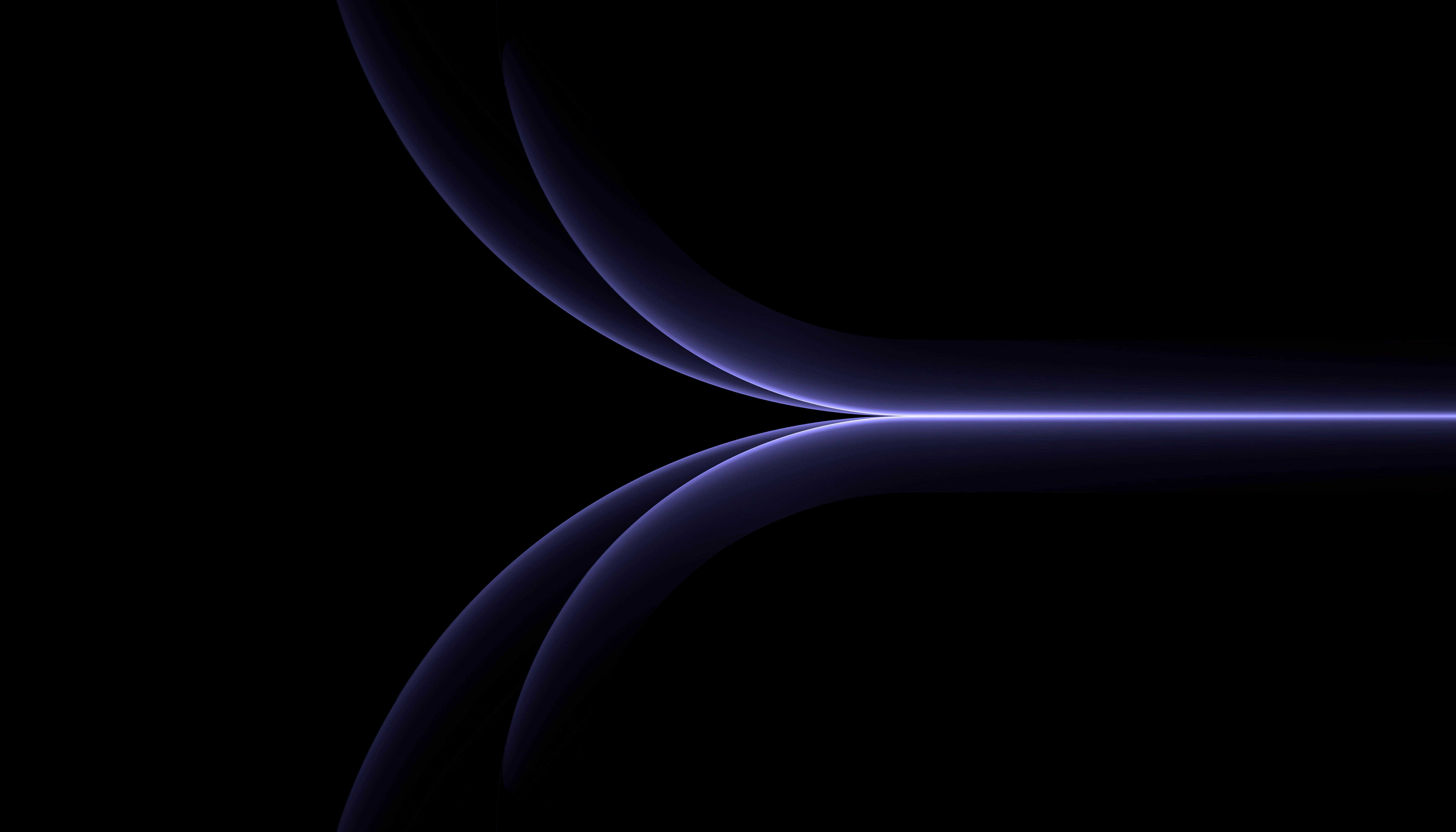 Black background with four curved lines.
